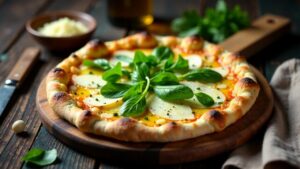 Rucola-Parmesan-Pizza