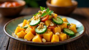 Rujak Cingur – Fruit and vegetable salad with cow's nose