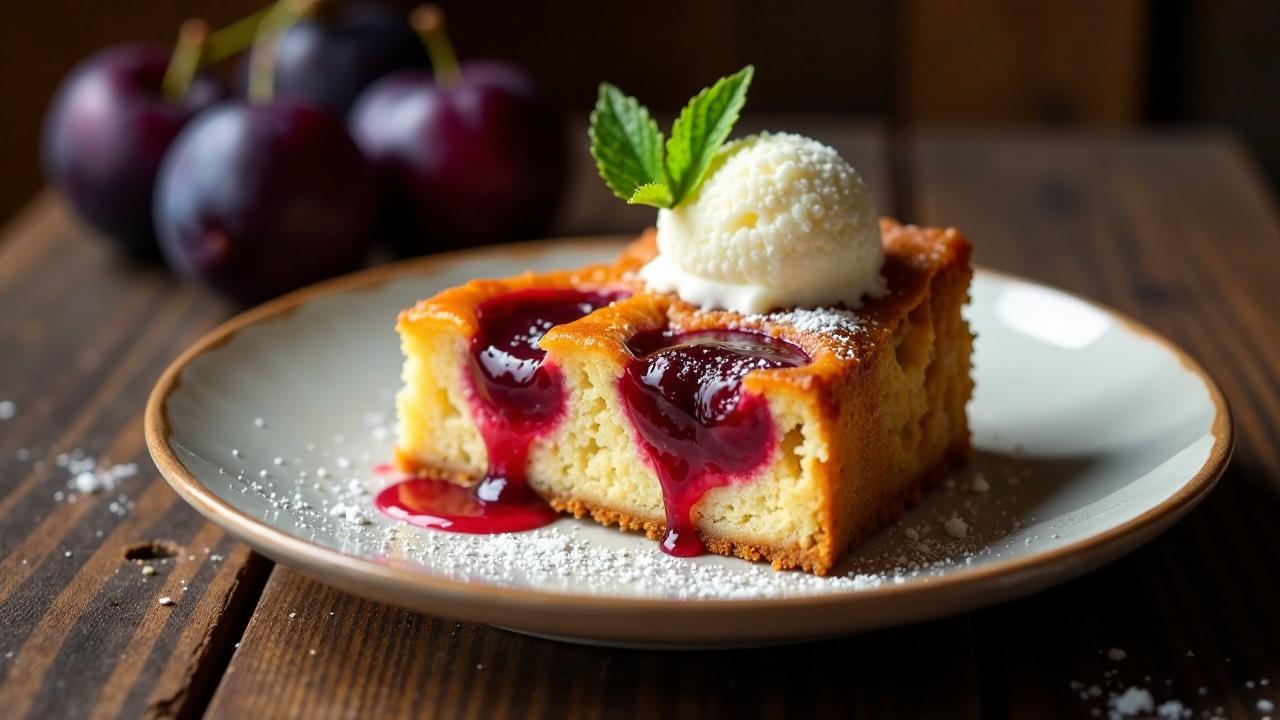 Russischer Pflaumenkuchen