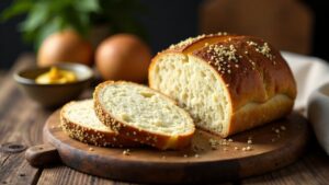 Rustikales Bauernbrot komplettiert Frankfurter