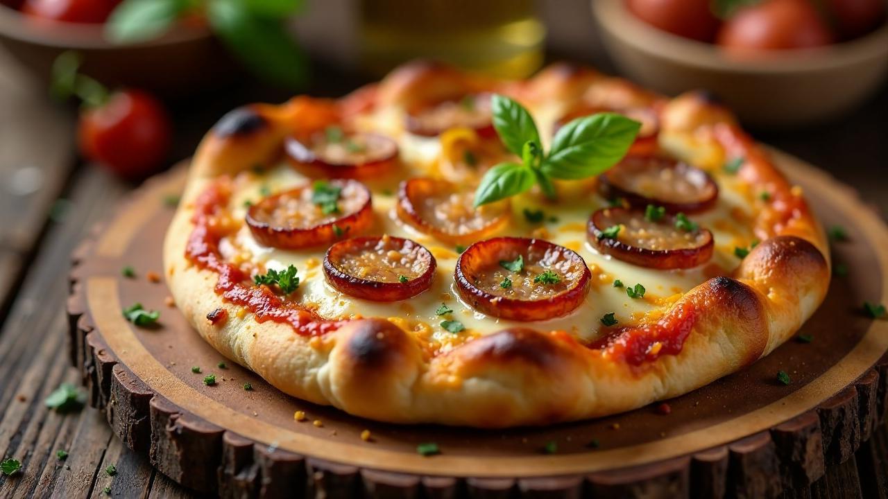 Saar-Pizza – Pizza mit Lyoner und Zwiebeln