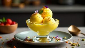 Saffron Ice Cream - Safran-Eiscreme