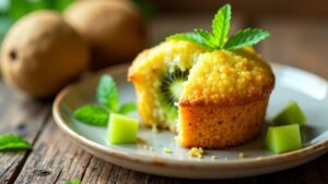 Sago-Muffins mit Kiwi