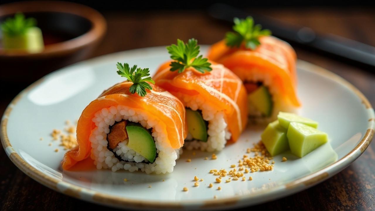 Salmon Skin Roll (Lachshaut-Rolle)