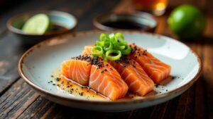 Salmon Tataki (Kurz angebratener Lachs)