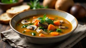 Saloum Daar: Pilz-Gemüsesuppe