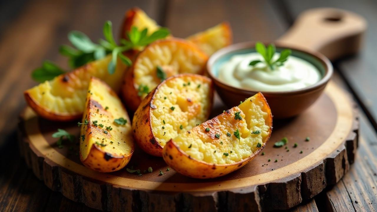 Saltbush Dusted Wedge Potatoes