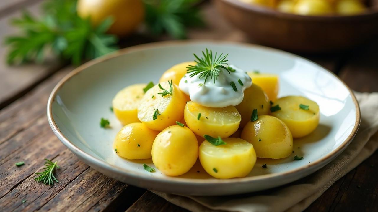 Salzkartoffel mit Dillcreme