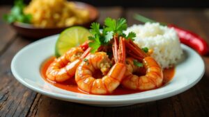 Sambal Udang: Garnelen mit scharfer Chilisauce