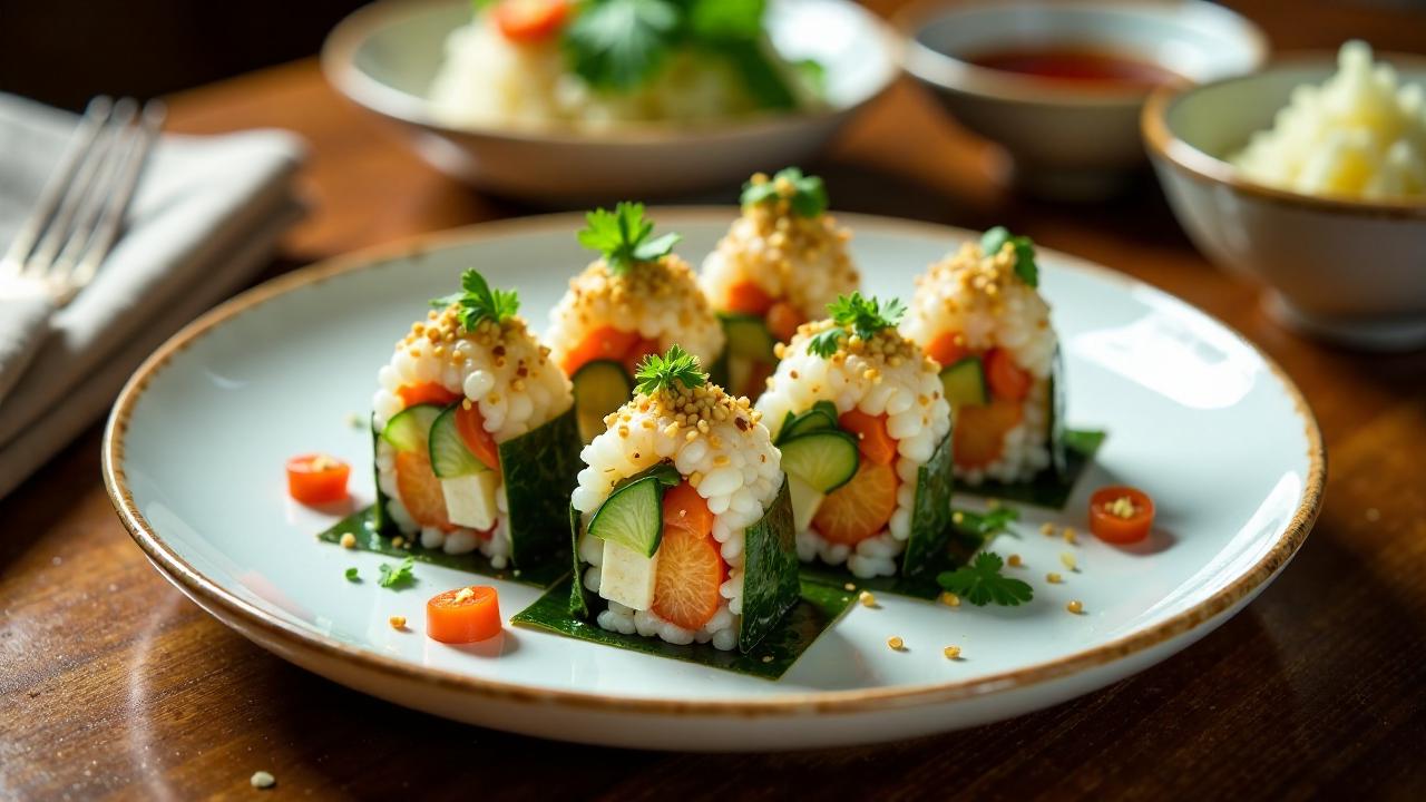 Samgak Kimbap - Dreieckige Reisbällchen