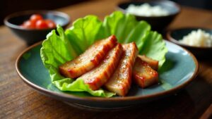 Samgyeopsal - Gegrillter Schweinebauch