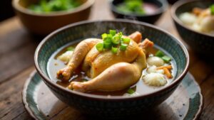 Samgyetang - Ginseng-Hühnchen-Suppe