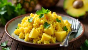 Samoanischer Reis mit Ananas - Pineapple Rice