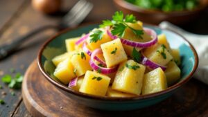 Samoanischer Zwiebel-Kartoffelsalat - Onion Potato Mix