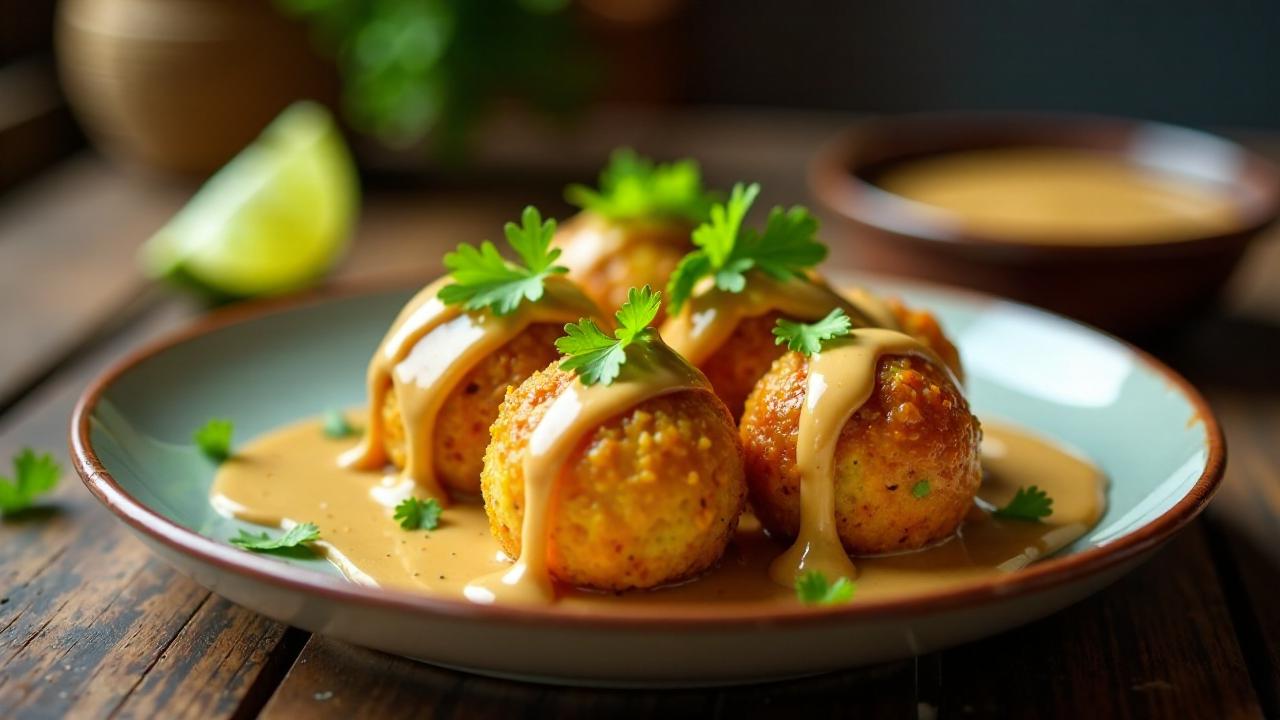 Satay Chicken Takoyaki