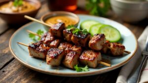 Sate Kambing: Lammspieße mit würziger Marinade