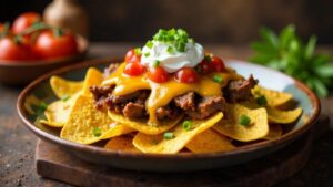 Sauerbraten-Nachos