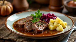 Sauerbraten im Holzofen