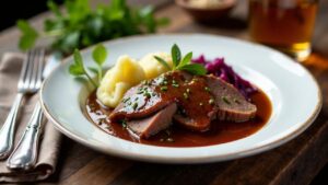 Sauerbraten in Whisky-Sauce