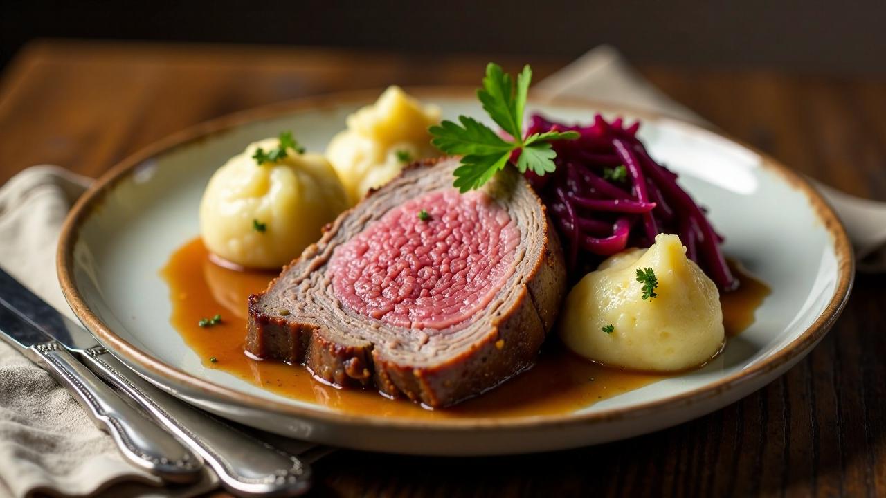 Sauerbraten mit Ahornsüße