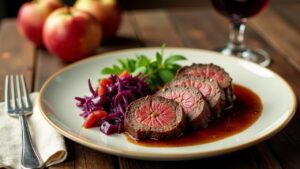 Sauerbraten mit Apfelrotkohl