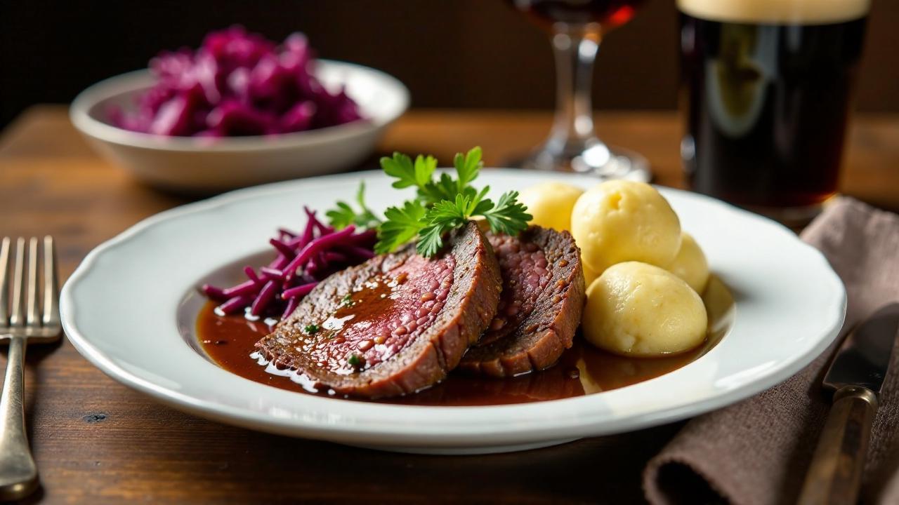 Sauerbraten mit Biersauce