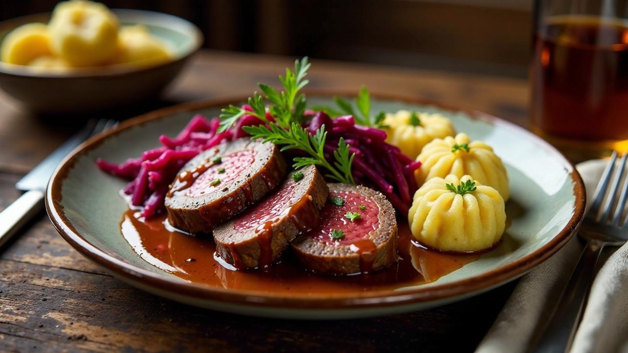 Sauerbraten mit Cidre-Marinade