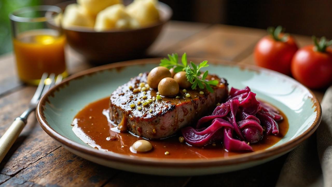 Sauerbraten mit Esskastanien