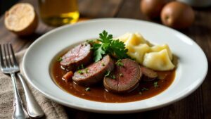 Sauerbraten mit Lakritz