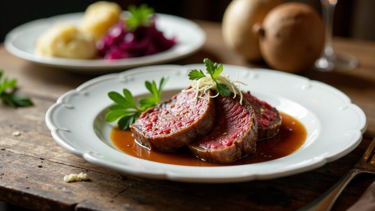 Sauerbraten mit Meerrettichsauce