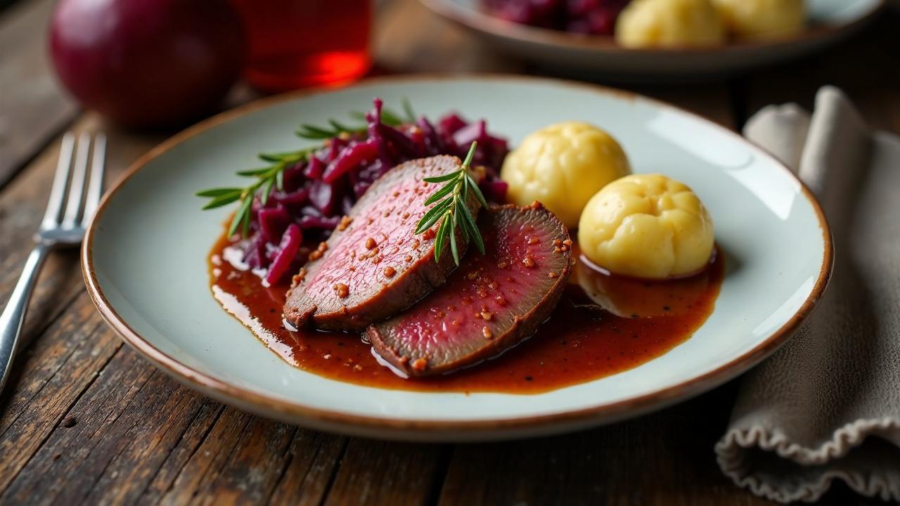 Sauerbraten mit Rotwein-Marinade