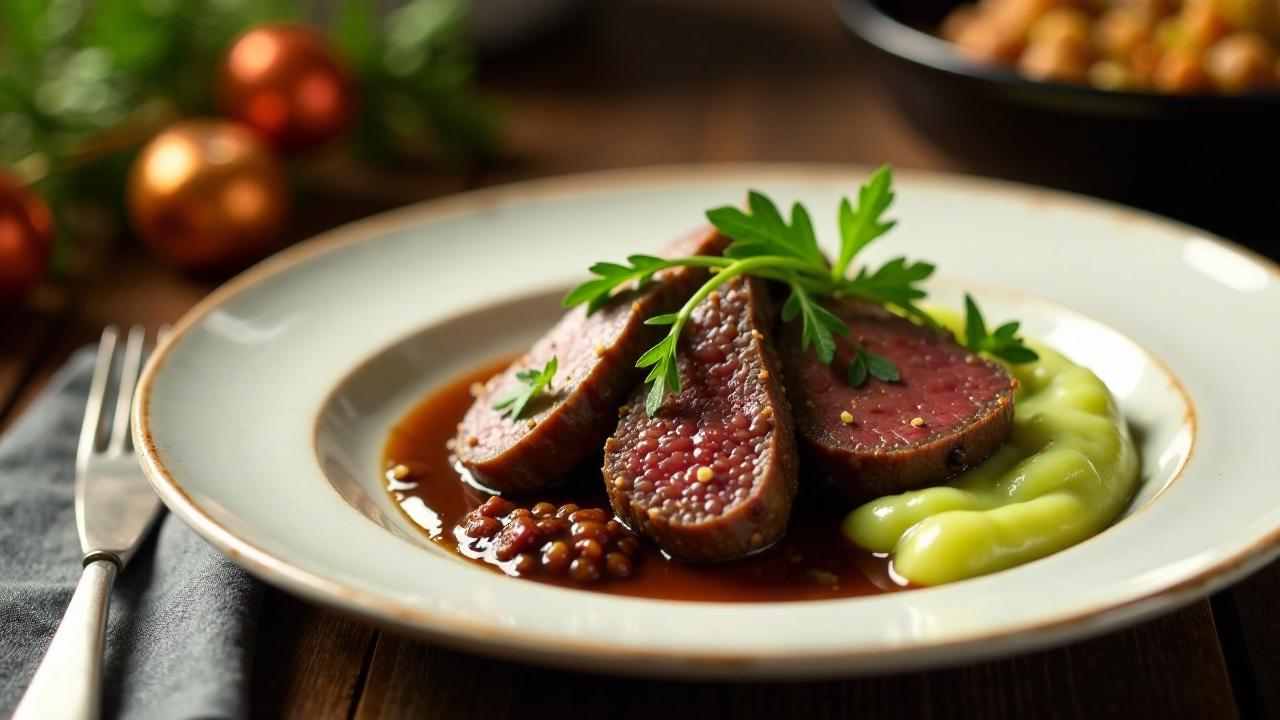 Sauerbraten mit Selleriepüree