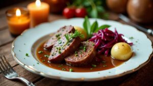 Sauerbraten mit Spekulatius