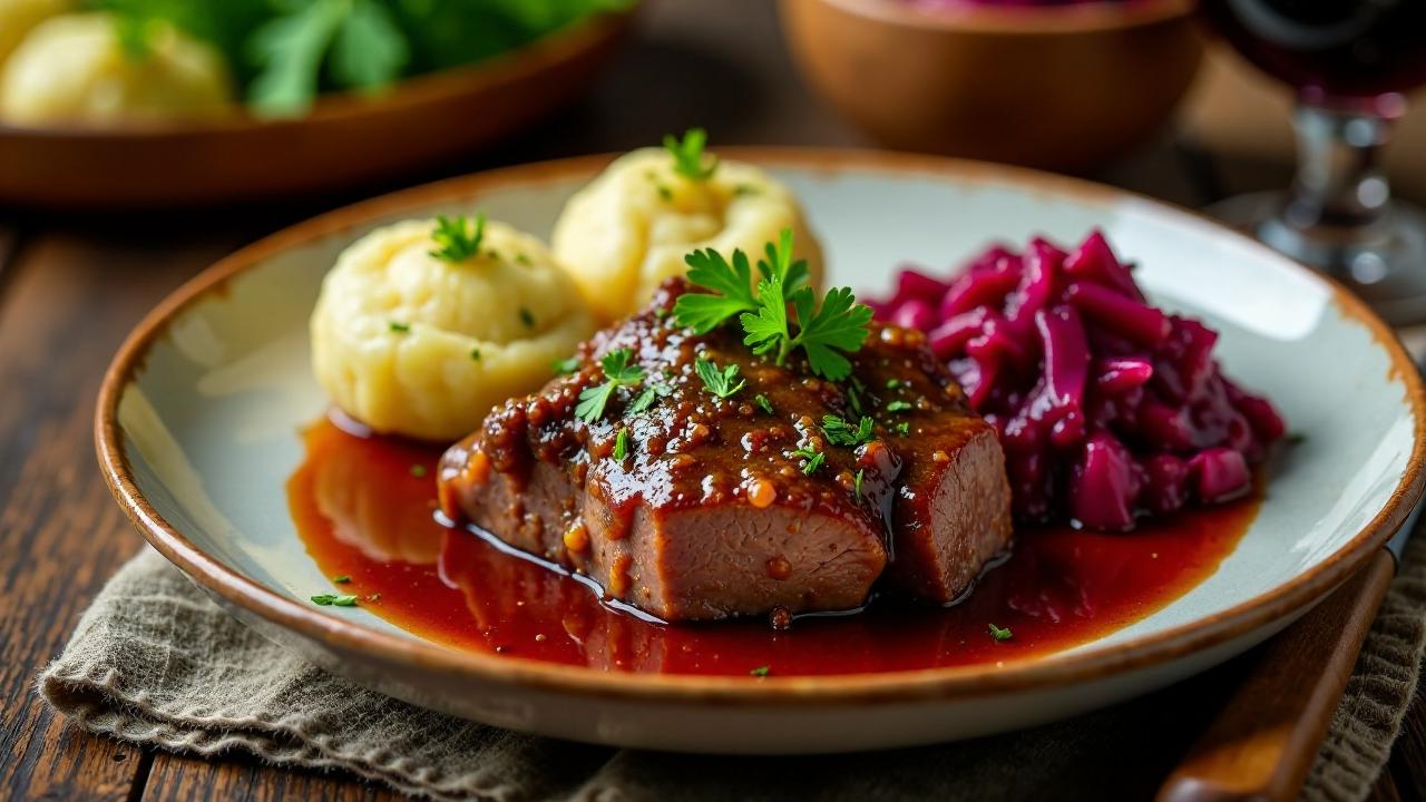 Sauerbraten mit Tomatenmark