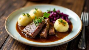 Sauerbraten vom Rinderbraten