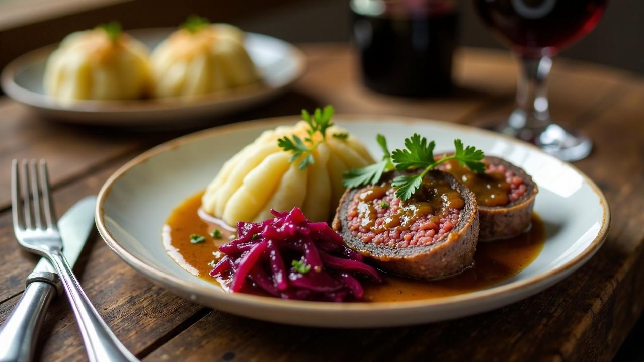 Sauerländer Rinderrouladen im Römertopf