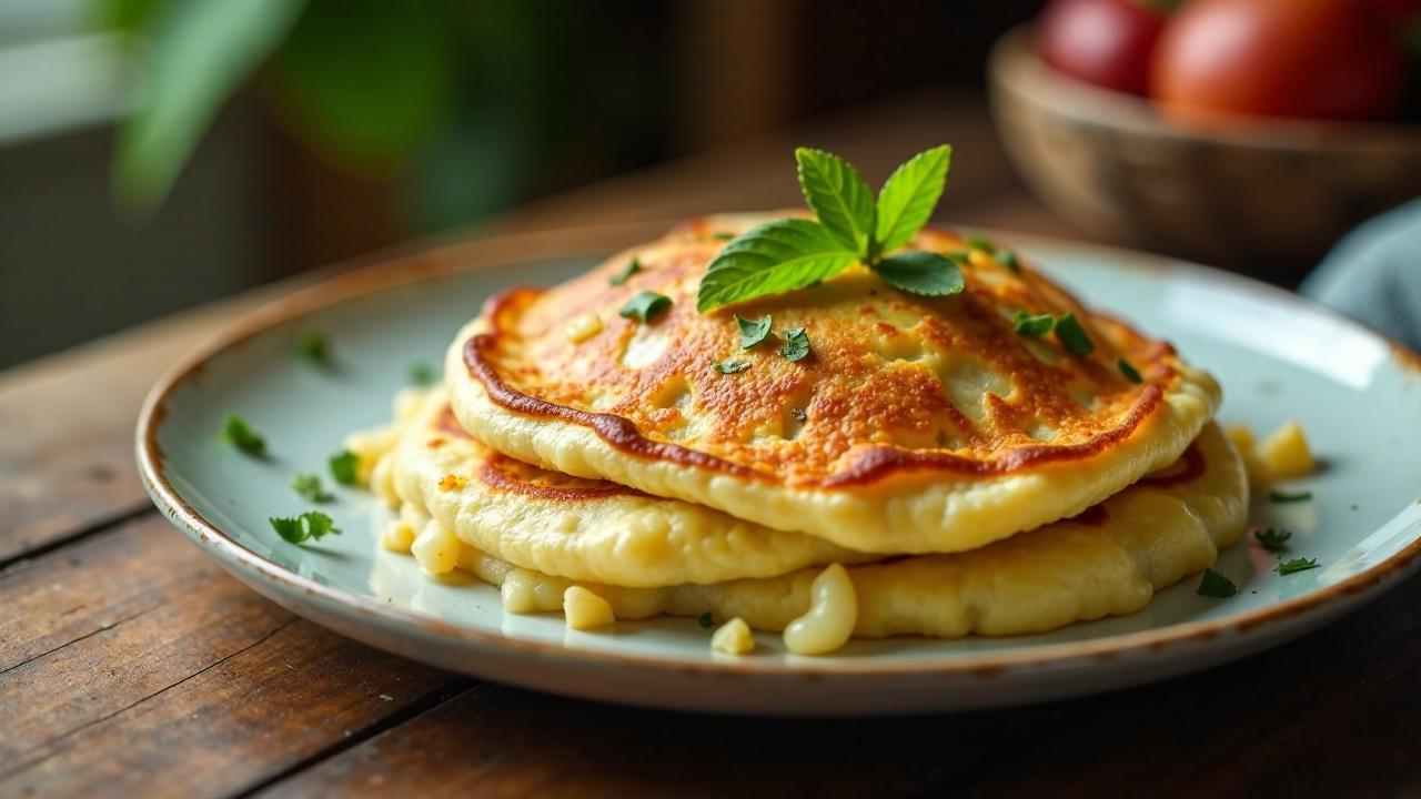 Saumagen-Pfannkuchen mit Sauerkrautfüllung