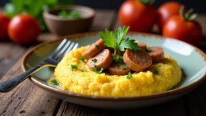 Saumagen-Polenta