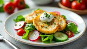 Saumagen-Salat mit Kräutervinaigrette