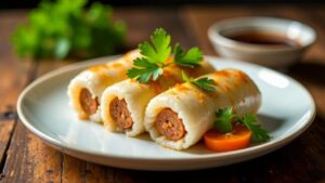 Sausage in Sticky Rice - Wurst in Klebreis