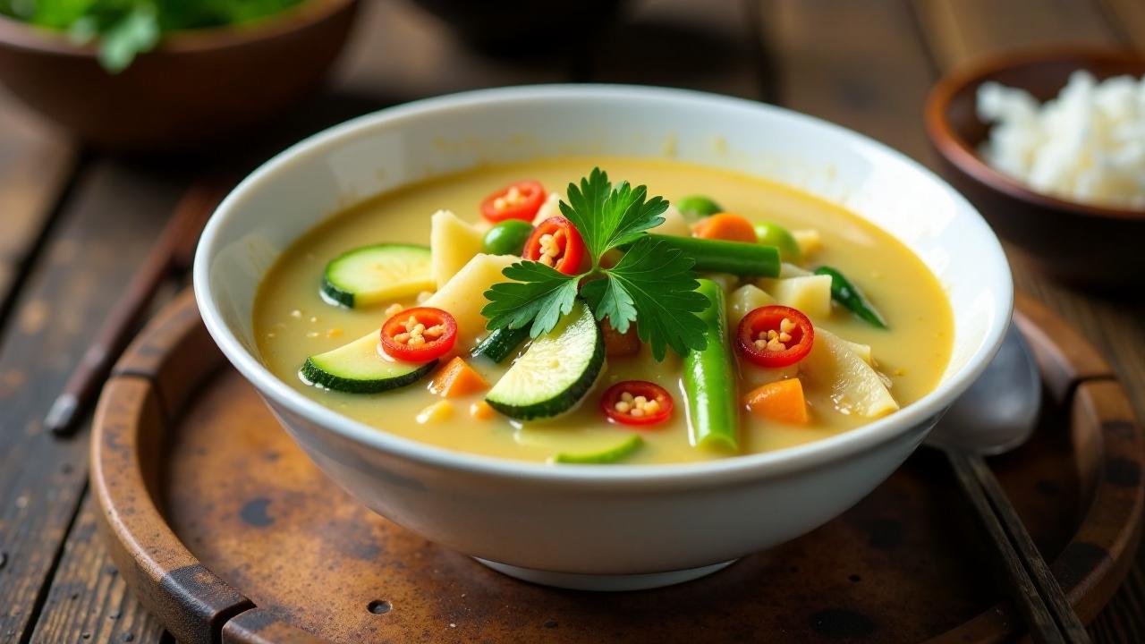 Sayur Lodeh: Gemüse in Kokosmilchsuppe