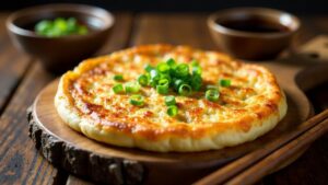 Scallion Pancakes (Frühlingzwiebel-Pfannkuchen)