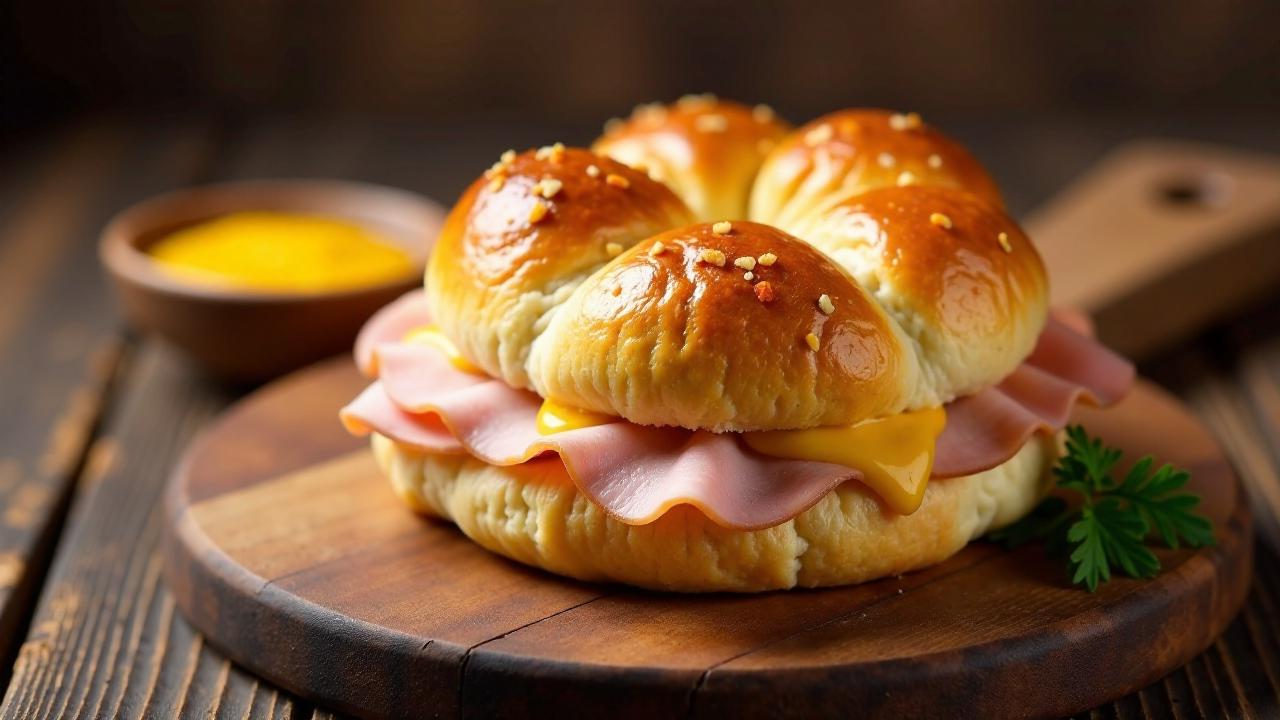 Schinken-Käse-Brötchen: Deftig