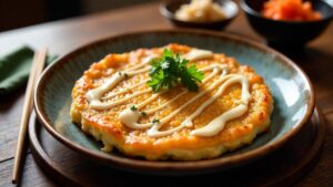 Schinken-Käse Okonomiyaki