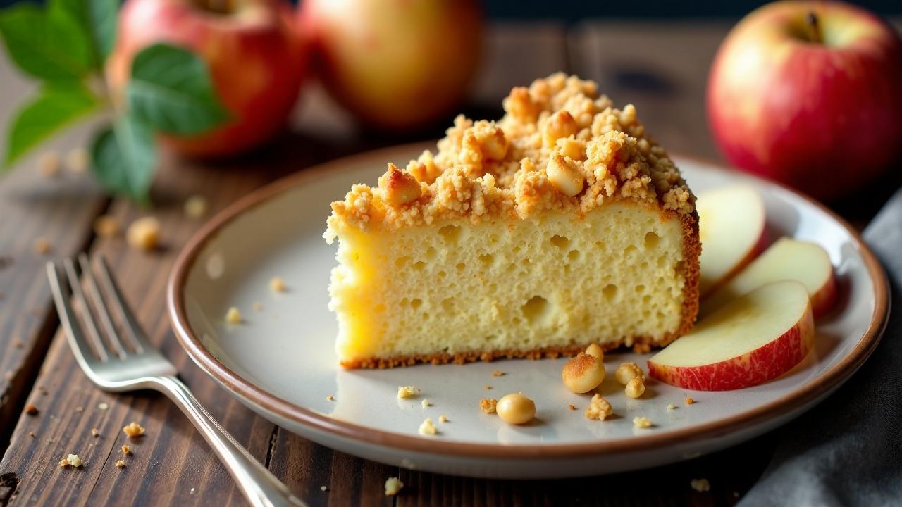 Schlesischer Streuselkuchen mit Haselnussstreuseln