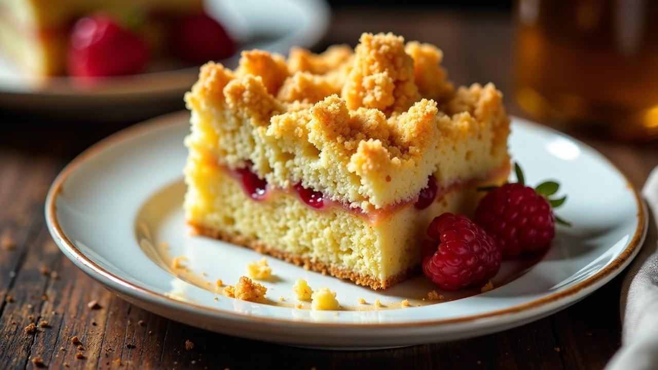 Schlesischer Streuselkuchen mit Honigstreuseln