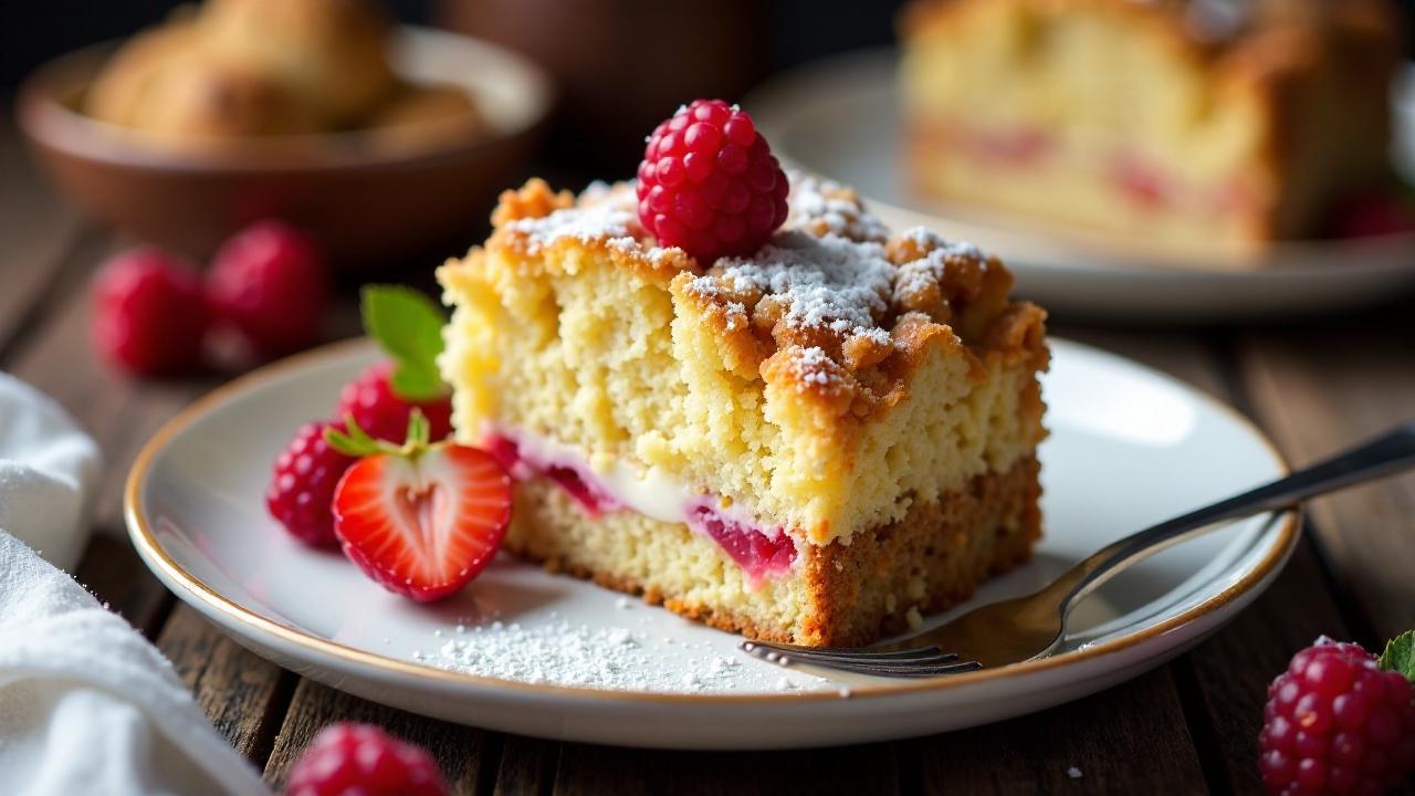 Schlesischer Streuselkuchen mit Joghurtfüllung