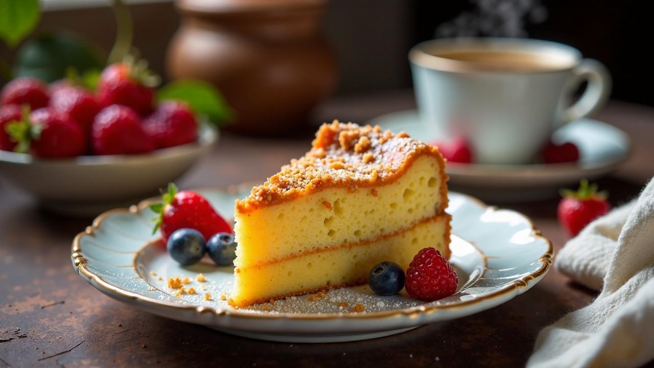 Schlesischer Streuselkuchen mit Karamellstreuseln