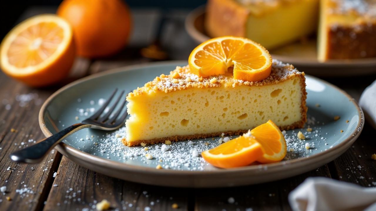 Schlesischer Streuselkuchen mit Mandarinen