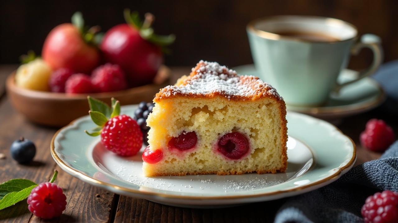 Schlesischer Streuselkuchen mit Marzipanstückchen